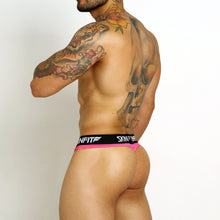 Load image into Gallery viewer, *PINK LATEX BULGE THONG

